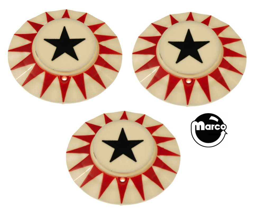 NUGENT (Stern) Pop bumper cap set 3 PCS1511