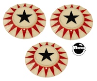 NUGENT (Stern) Pop bumper cap set 3