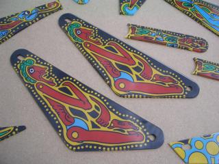 13C-126-X - LIGHTNING (Stern) Playfield plastics - Marco