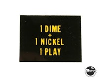 Price plate (CCM/Stern) 1 Dime 1 Nickel