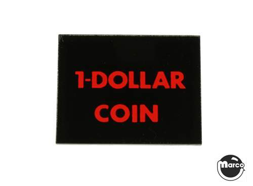 Price plate CCM/Stern 1 Dollar Coin