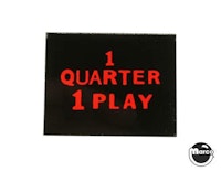 Price plate (CCM/Stern) 1 Quarter 1 Play