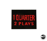 Price plate (CCM/Stern) 1 Quarter 2 Play