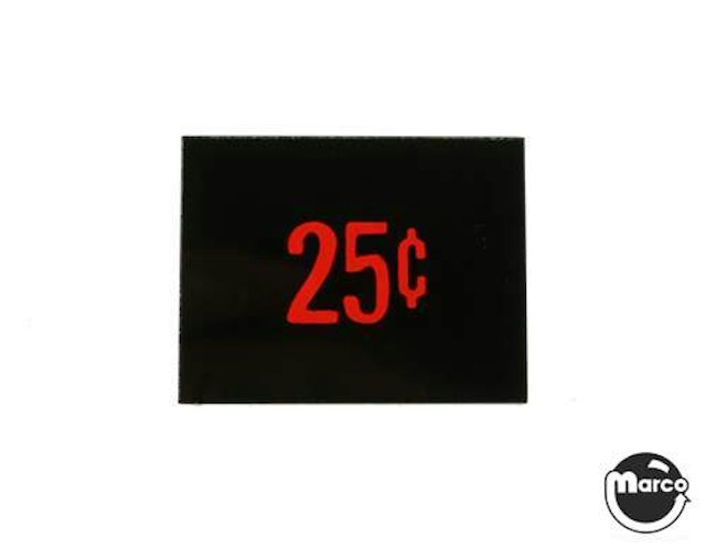 Price plate CCM/Stern 25¢