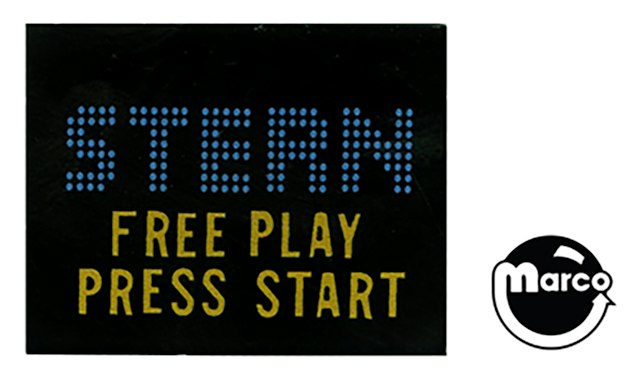 Price plate Stern SEI Free Play Press