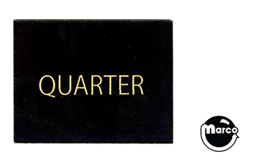 Price plate (CCM/Stern) Quarter Yellow