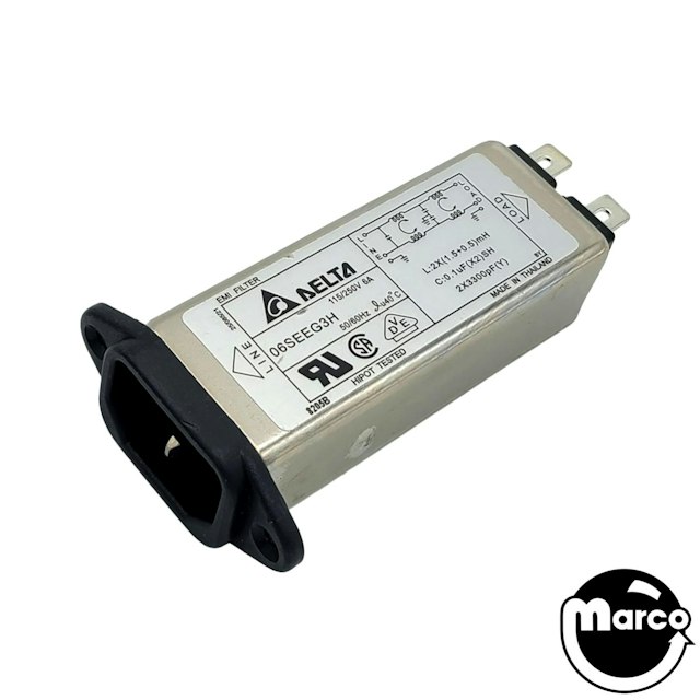 Line Filter IEC Straight (STERN)