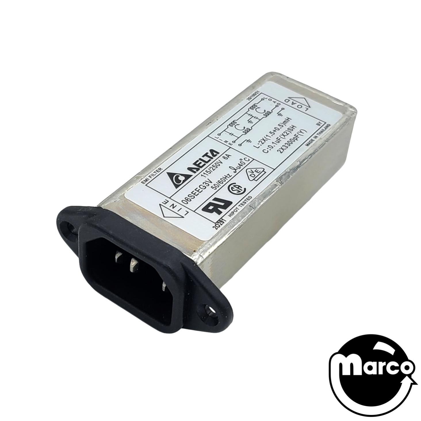 Line Filter IEC with Vertical Output (STERN)