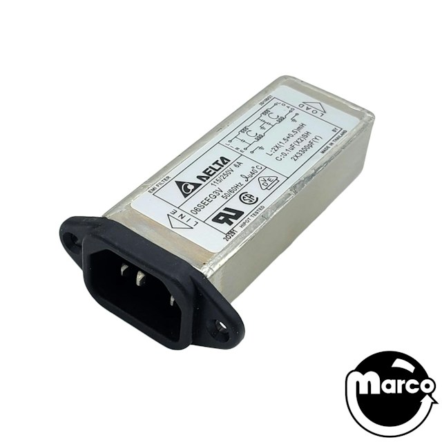 Line Filter IEC with Vertical Output (STERN)