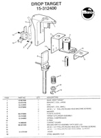AF-TOR (Wico) Drop target assembly