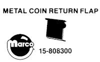 Coin return flap Wico