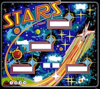 STARS (Stern) Backglass