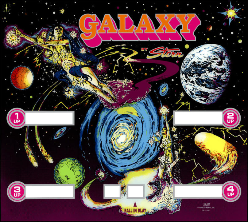 GALAXY (Stern) Backglass