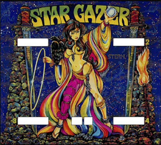 STAR GAZER (Stern) Backglass