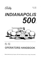 INDY 500 (Bally) Operators Handbook