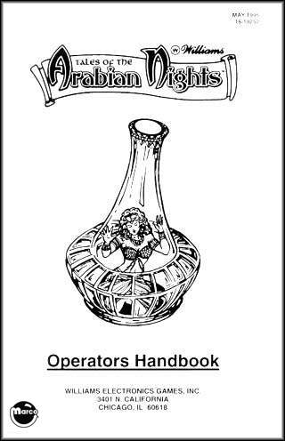 TALES ARABIAN NIGHTS (WMS) Handbook