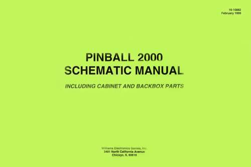 Pinball 2000 Schematic Manual