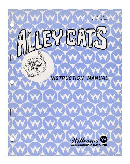 ALLEY CATS (Williams) Manual & schematic