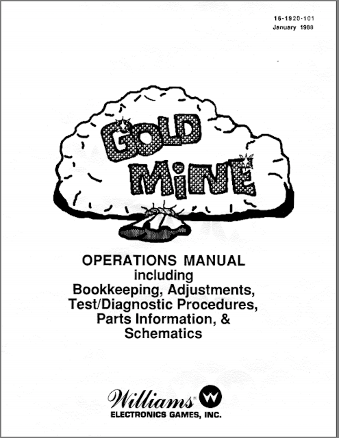 GOLD MINE (Williams) Manual & Schematic