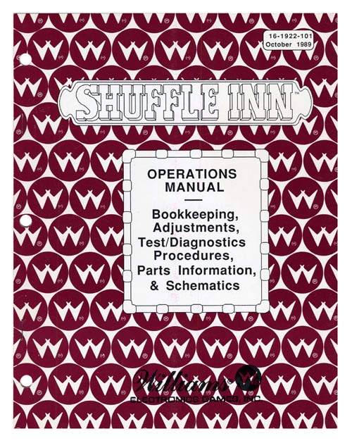 SHUFFLE INN (Williams) Manual