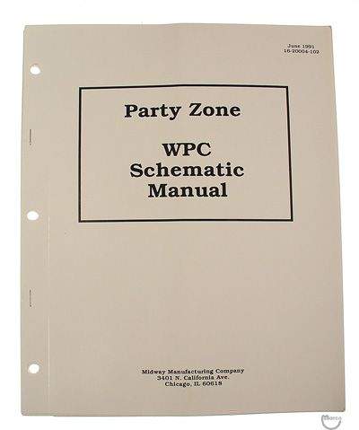 PARTY ZONE (Bally) WPC Schematic set