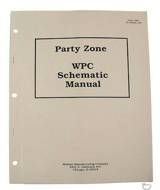 PARTY ZONE (Bally) WPC Schematic set