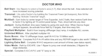 DR WHO (Bally) Score Card
