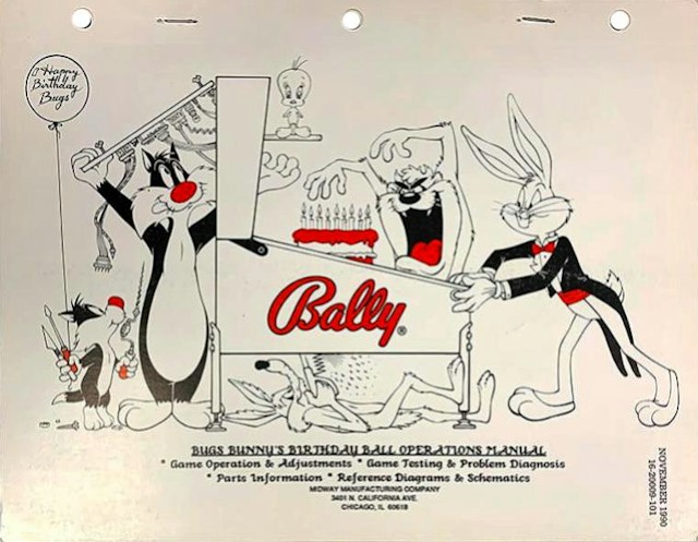 BUGS BUNNY (Bally) Manual DOC1103