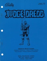 JUDGE DREDD (Bally) Manual