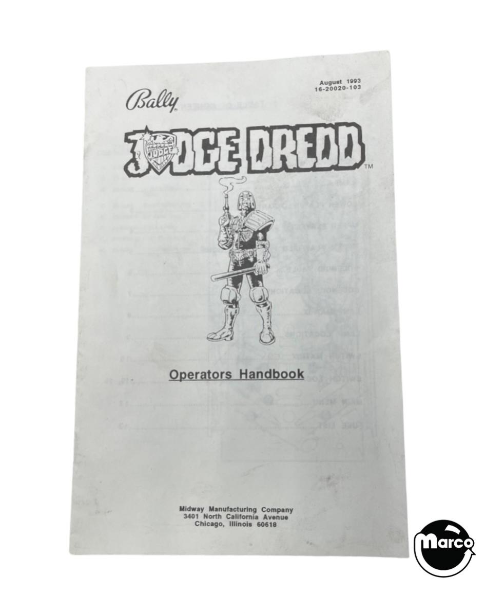 JUDGE DREDD (Bally) Handbook