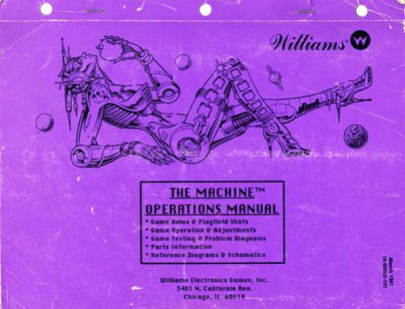 MACHINE (Williams) Manual-Operations - Original