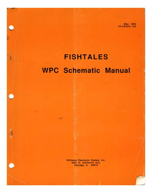 FISH TALES (Williams) Schematic Manual