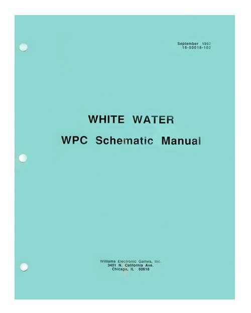 WHITE WATER (Williams) WPC Schematic Man