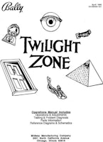 TWILIGHT ZONE (Bally) Manual Original