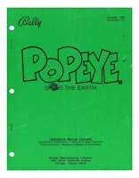 POPEYE (Bally 1994) Manual