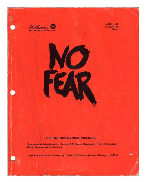 NO FEAR (Williams) Operations Manual- Original