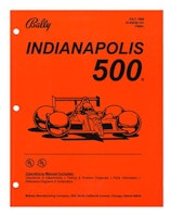 INDY 500 (Bally) Manual