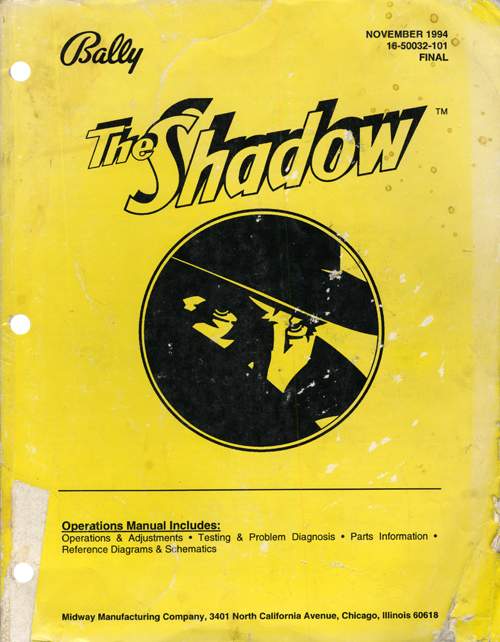 SHADOW (Bally) Manual