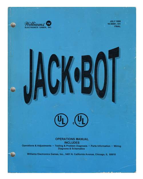 JACKBOT (Williams) Manual - Reprint