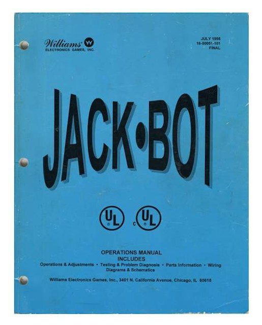 JACKBOT (Williams) Manual - Reprint