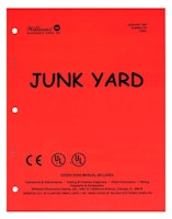 JUNKYARD (Williams) Manual - Reprint
