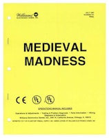 MEDIEVAL MADNESS (Williams) Manual Reprint