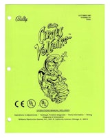 CIRQUS VOLTAIRE (Bally) Manual - Original