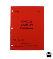 CACTUS CANYON (Bally) Manual Original