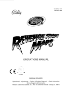 REVENGE FROM MARS (Bally) Manual