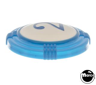 Pop bumper cap deco dome blue '2' blue
