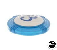 Pop bumper cap deco dome blue '3' blue