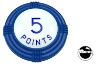 Pop bumper cap deco dome blue '5 Points' blue