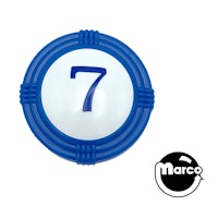Pop bumper cap deco dome blue '7' blue