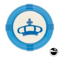 Pop bumper cap deco dome blue 'Crown' blue